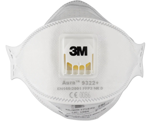 3M Aura FFP2 ademhalingsmasker met ventiel