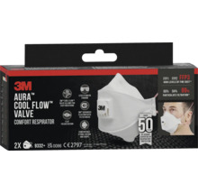 3M Aura ademhalingsmasker met Cool Flow ventiel, comfort ademhalingsbescherming