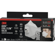 3M Aura Cool Flow Ventiel Comfort Ademhalingsmasker, FFP3