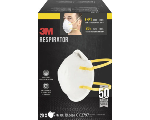 3M ademhalingsmasker, FFP1-norm, 20 stuks