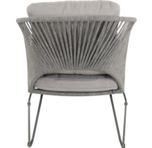 Tuinstoel met kussen en metalen poten