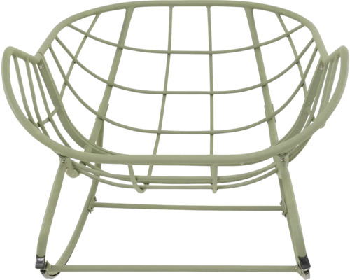 Metalen loungestoel met rasterontwerp