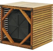 Houten bak met inzetstuk voor tuinvijver