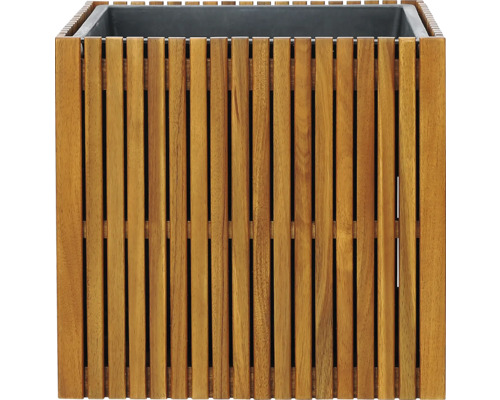 Bloembak van houten latten