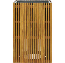 Bloembak van houten latten