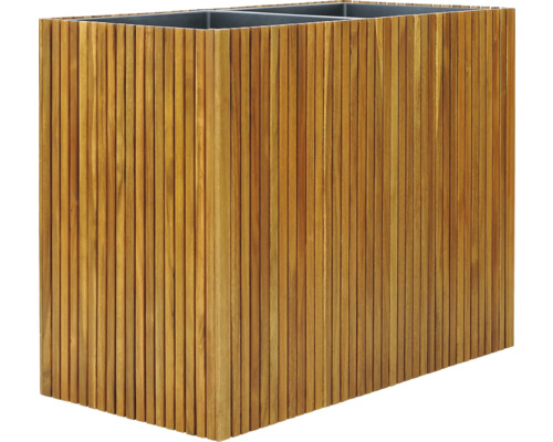 Houten plantenbak met inzet