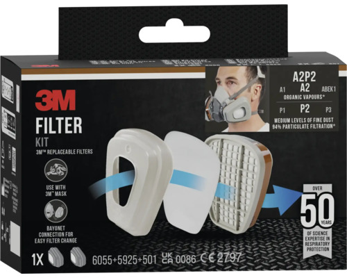 3M filterkit met vervangbare filters voor 3M maskers