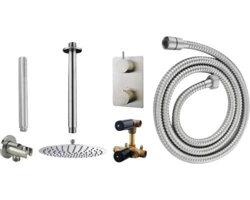 Douchesysteem met hoofddouche, handdouche, doucheslang en kraan
