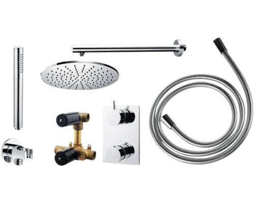 Doucheset met hoofddouche, handdouche en thermostaat
