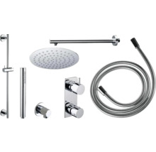 Douchesysteem met hoofddouche, handdouche, doucheslang en thermostaat