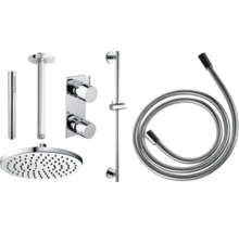 Doucheset met hoofddouche, handdouche, douchestang, doucheslang en thermostaat