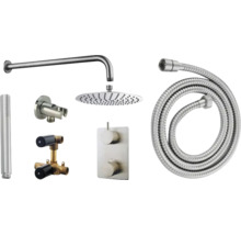 Doucheset met hoofddouche, handdouche, doucheslang en kranen