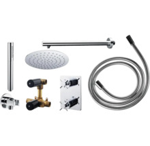 Doucheset met hoofddouche, handdouche, thermostaat en doucheslang