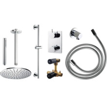 Complete doucheset met hoofddouche, handdouche, thermostaat en doucheslang