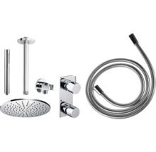 Douchesysteem met hoofddouche, handdouche, doucheslang en thermostaat