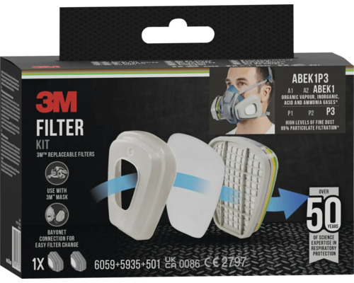 3M filterkit met vervangbare filters voor 3M maskers