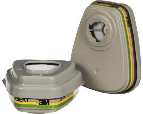 3M ABEK1 gasfilterpaar, bescherming tegen organische, anorganische, zure gassen en ammoniak