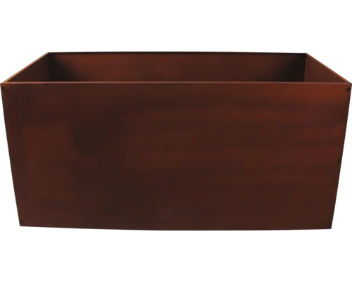 Vierkante plantenbak van metaal