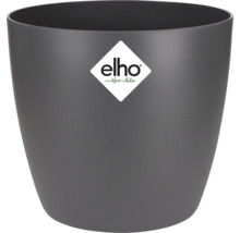 Grijze bloempot met Elho logo