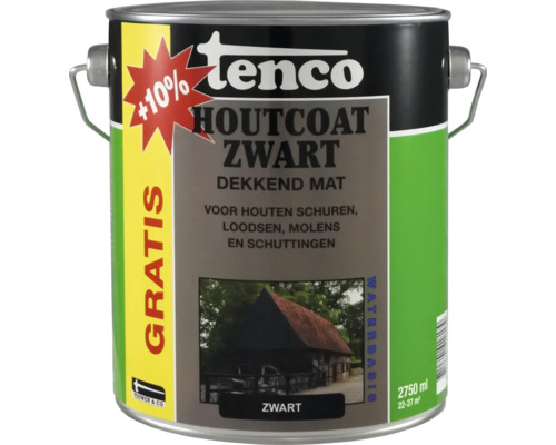 Verfemmer Tenco Houtcoat Zwart, 2750 ml