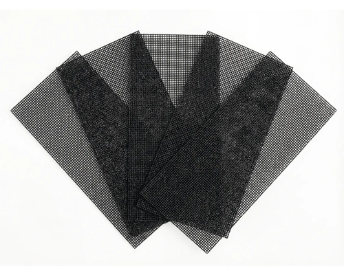 Meerdere zwarte kunststof rasters