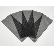 Meerdere zwarte kunststof roosters