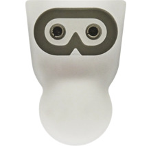 Stopcontactinzetstuk met twee gaten