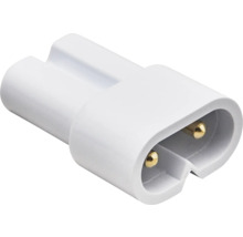 Rechte stekker met twee pinnen