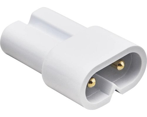 Rechte stekker met twee pinnen