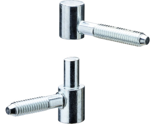 Inschroefbare scharnieren van metaal, twee stuks