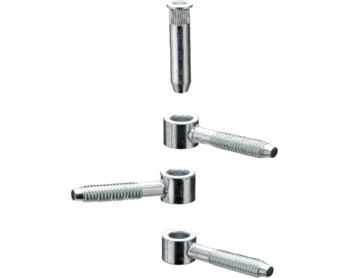 Inschroefbare scharnieren met bouten