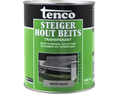 Tenco Steiger Houtbeits, transparant, voor tuinbank, schutting, bloembak en tuinmeubel, 1000 ml blik