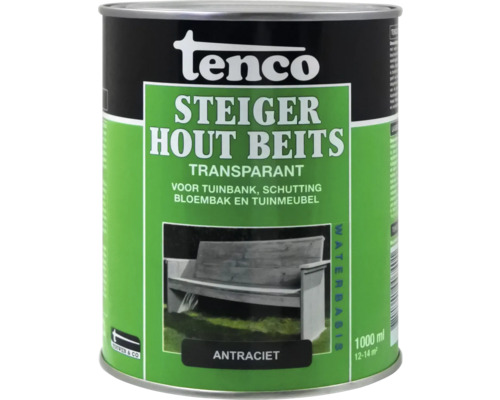 Tenco Steigerhout beits transparant, kleur antraciet, blik