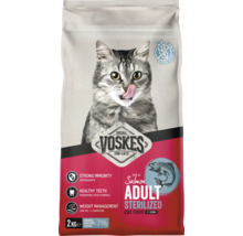 Voskes Adult Sterilized kattenvoer met zalm, 2 kilogram