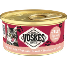Voskes kattenvoer tonijn met zalm in gelei
