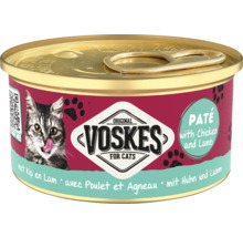 Voskes kattenvoer paté met kip en lam in blik