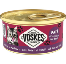 Voskes kattenvoer paté met kip en rundvlees in blik