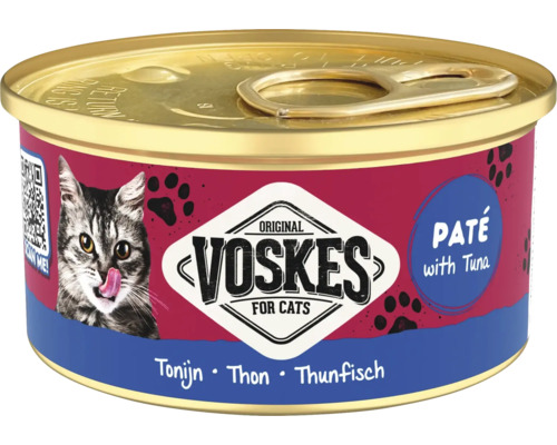 Voskes kattenvoer paté met tonijn in blik