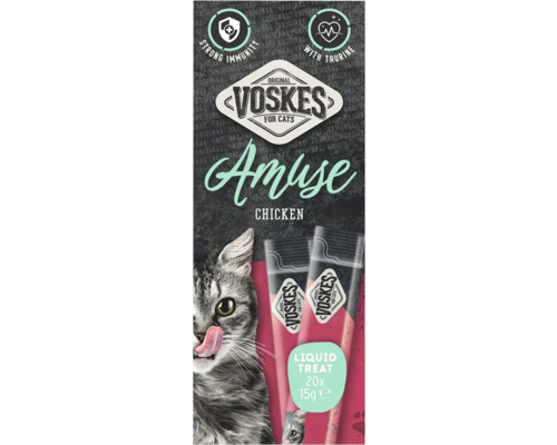 Voskes Amuse kattensnack met kip, 20 stuks