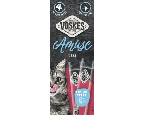 Voskes Amuse Tuna kattensnack ter ondersteuning van de urinewegen en huid en vacht