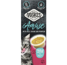 Voskes Amuse kattenvoer met rundvlees, surimi en pompoen, graanvrij en voor huid en vacht