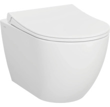 Wandcloset met diepspoeling en gesloten spoelrand