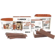 Elabrick set met lijm, hoekstrips, primer en steenstrips