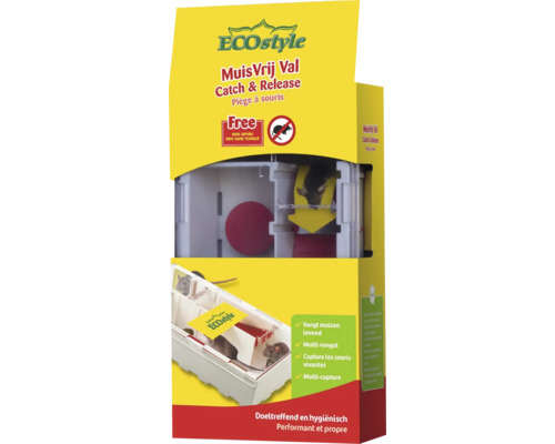 ECOstyle MuisVrij Val, vangt muizen levend