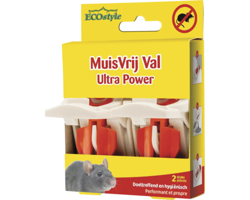 Muizenval met hoge effectiviteit, verpakking van twee stuks