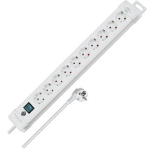 Verlengsnoer met tien stopcontacten en schakelaar