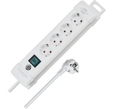 Stekkerdoos met vier stopcontacten en schakelaar