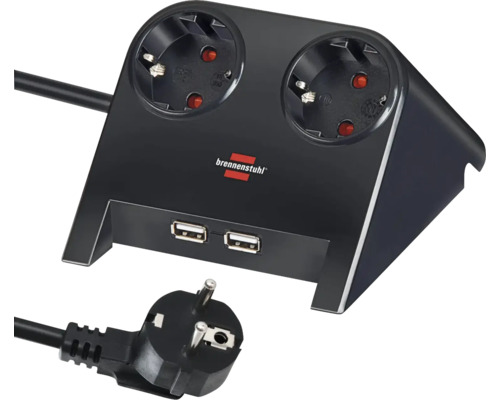 Brennstuhl stekkerdoos met USB-aansluitingen en stekker