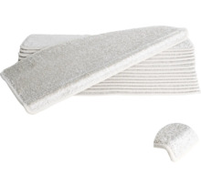 Stoffen trapmatten in een stapel