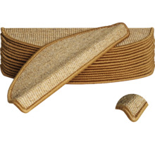 Traploper set van tapijt met rand